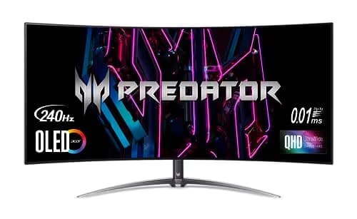 Acer Predator X45 bmiiphuzx 44.5" 3440x1440 240Hz OLED Curved Monitor image