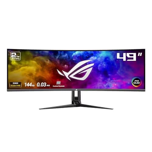 Asus ROG Swift OLED PG49WCD 49" 5120x1440 144Hz QD-OLED Curved Monitor main image