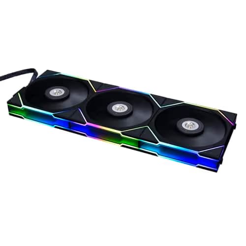 Lian Li UNI FAN TL LCD 120mm Black Addressable RGB PWM 90.1 CFM 3-Pack main image