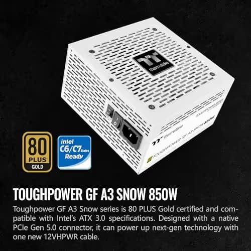 Thermaltake Toughpower GF A3 Snow 850W 80+ Gold Fully Modular image