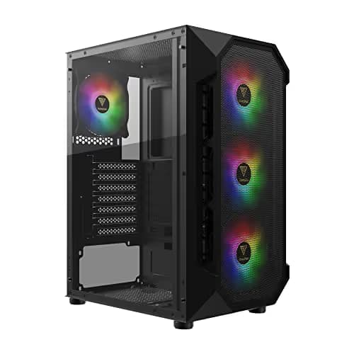 GAMDIAS AURA GC1 ATX Mid Tower Black with Tempered Glass Side Panel main image