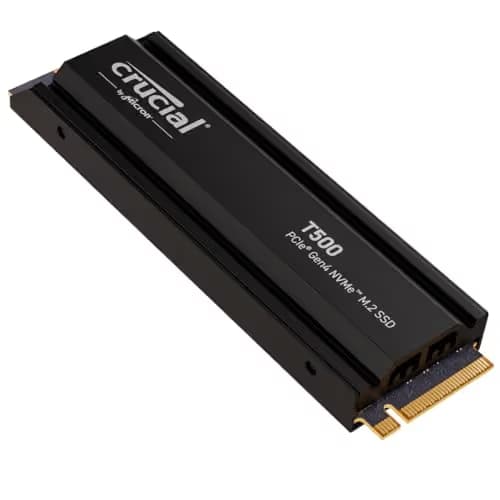 Crucial T500 W/Heatsink 1TB SSD M.2 PCIe 4.0 NVMe image