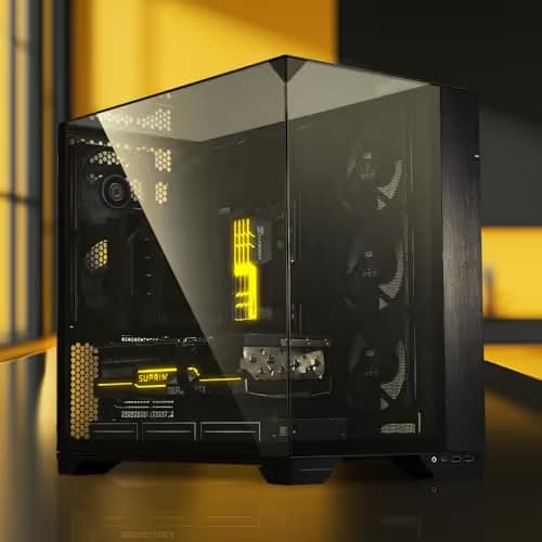 Lian Li O11 Vision ATX Mid Tower Black Tempered Glass Side Panel image
