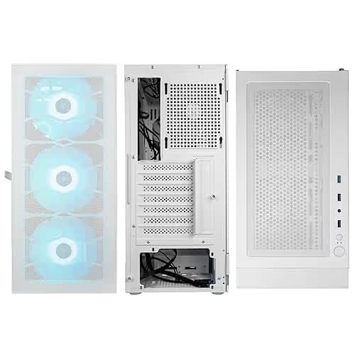KOLINK Observatory HF Mesh ARGB ATX Mid Tower White Tempered Glass image