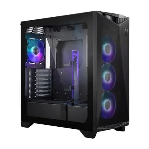 MSI MPG GUNGNIR 300R AIRFLOW ATX Mid Tower Black with Tempered Glass Side Panel image