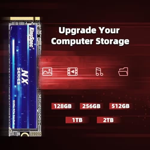 KingSpec NX-2280 1TB SSD M.2-2280 PCIe 3.0 NVMe image