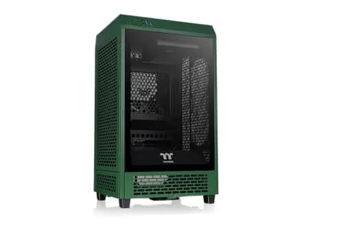 Thermaltake The Tower 200 Mini-ITX Tower Green Tempered Glass Side Panel main image