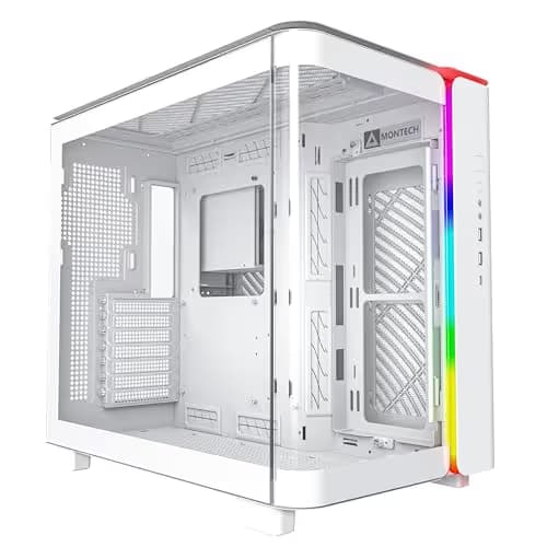 Montech KING 95 ATX Mid Tower Pure White with Tempered Glass Side Panel main image