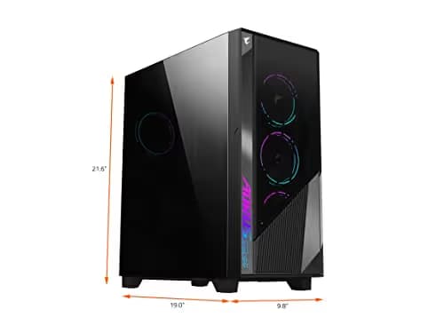 Gigabyte AORUS C500 ATX Mid Tower Black Tempered Glass image