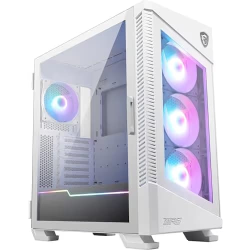 MSI MPG VELOX 100R ATX Mid Tower White with Tempered Glass Side Panel and Front Panel USB 3.2 Gen 2x2 Type-C, USB 3.2 Gen 1 Type-A main image