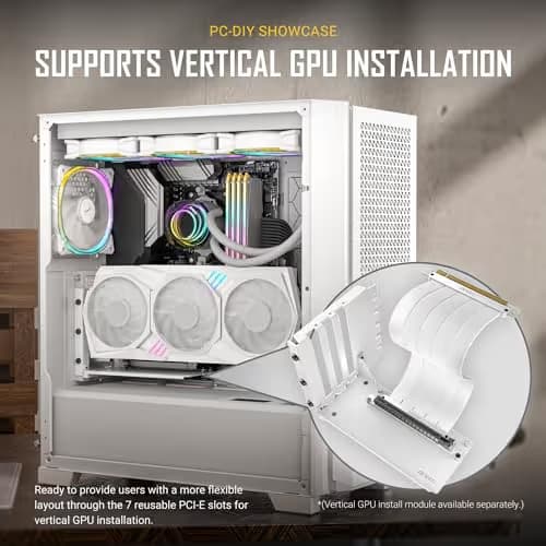 Antec P20C ATX Mid Tower White with Tempered Glass Side Panel and USB 3.2 Gen 2 Type-C, USB 3.2 Gen 1 Type-A image