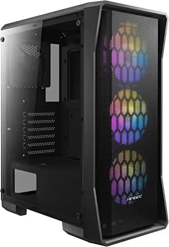 Antec NX360 ATX Mid Tower Black with Tempered Glass Side Panel and USB 3.2 Gen 1 Type-A, USB 2.0 Type-A image