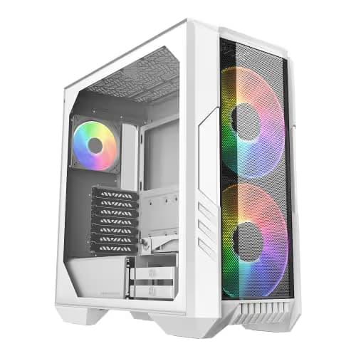 Cooler Master HAF 500 ATX Mid Tower White with Tempered Glass Side Panel main image