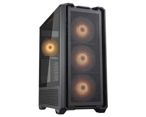 Cougar MX600 RGB ATX Full Tower Black with Tempered Glass Side Panel and USB 3.2 Gen 2 Type-C, USB 3.2 Gen 1 Type-A main image