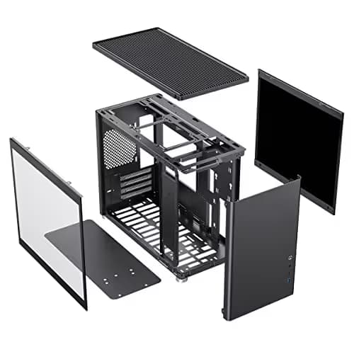 GameMax Spark Micro ATX Mid Tower Black with Tempered Glass Side Panel and USB 3.2 Gen 1 Type-C / USB 3.2 Gen 1 Type-A image