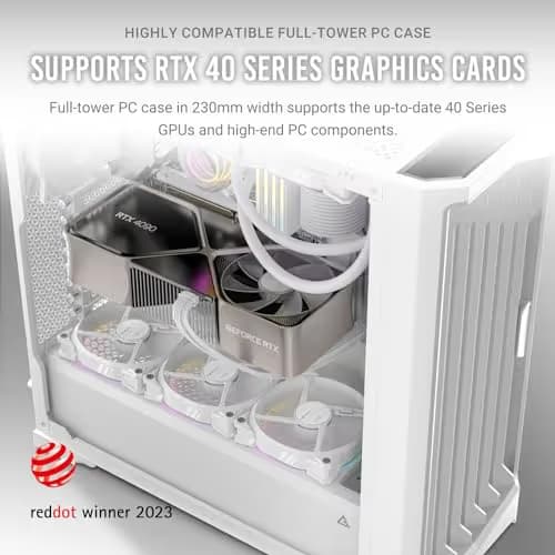 Antec Performance 1 FT ATX Full Tower White Tempered Glass image