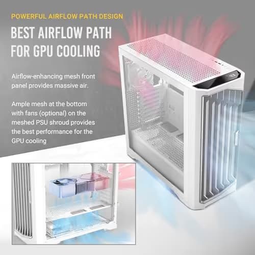 Antec Performance 1 FT ATX Full Tower White Tempered Glass image