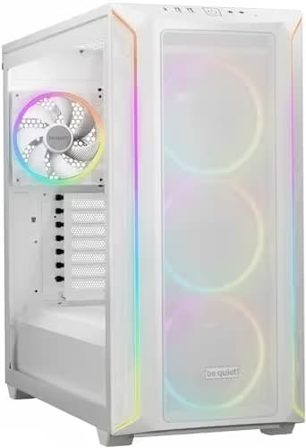 be quiet! Shadow Base 800 FX ATX Mid Tower White with Tempered Glass Side Panel and USB 3.2 Gen 2 Type-C USB 3.2 Gen 1 Type-A image