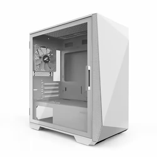 Zalman Z1 Iceberg Micro ATX Mid Tower Black Tempered Glass Side Panel USB 3.2 Gen 1 Type-A USB 2.0 Type-A Front Panel image