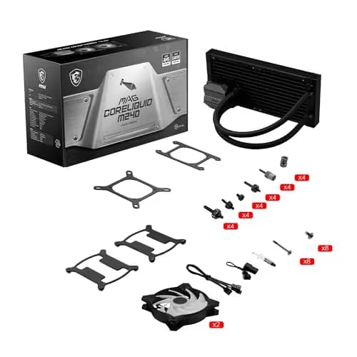 MSI MAG CORELIQUID M240 Water 240mm Black image