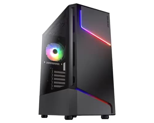 Cougar MX360 ATX Mid Tower Black RGB Tempered Glass Side Panel main image