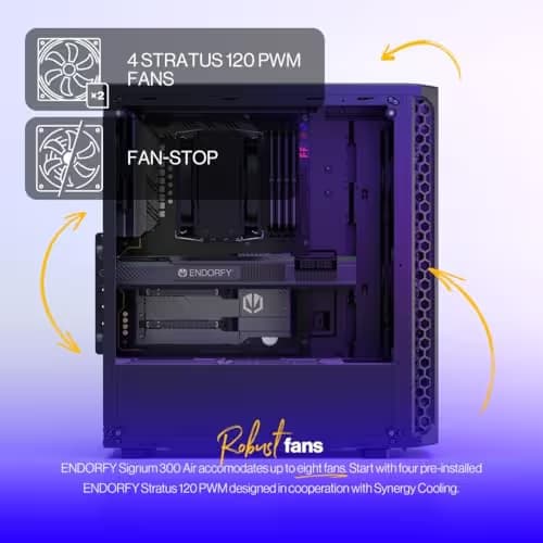 ENDORFY Signum 300 Air ATX Mid Tower Black Tempered Glass image