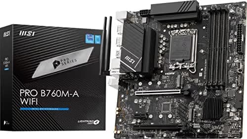MSI PRO B760M-A WIFI LGA1700 DDR5 Micro-ATX main image