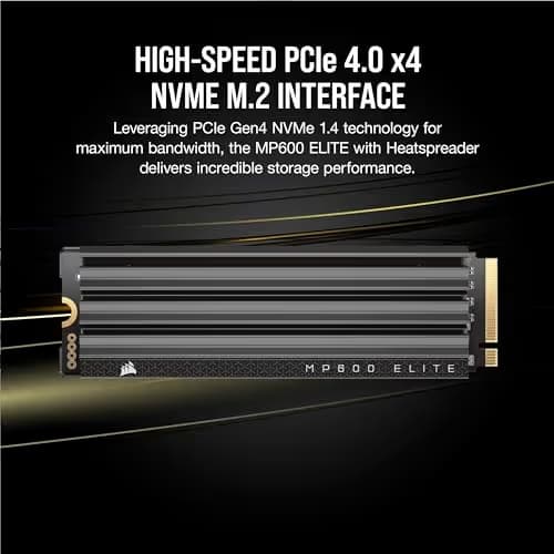 Corsair MP600 ELITE w/Heatsink 2TB SSD M.2-2280 PCIe 4.0 x4 NVMe image
