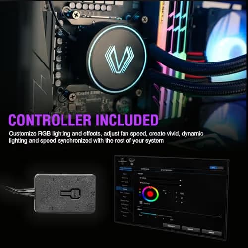 Vetroo V240 52 CFM Water 240mm Black image
