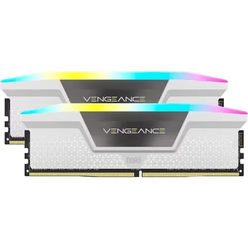 Corsair Vengeance RGB White / Silver DDR5-6000 CL30 64GB (2x32GB) image