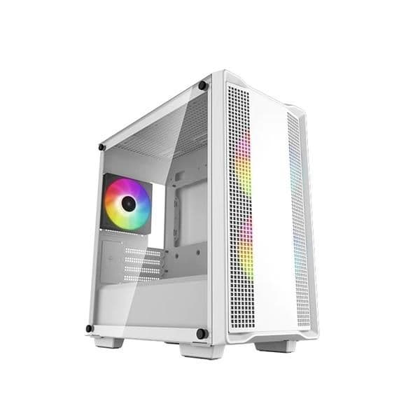 Deepcool CC360 ARGB MicroATX Mini Tower White Tinted Tempered Glass Side Panel main image