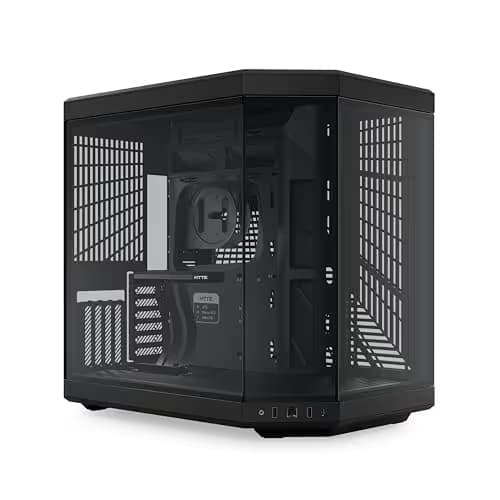 HYTE Y70 ATX Mid Tower Pitch Black with Tempered Glass Side Panel and USB 3.2 Gen 2 Type-C, USB 3.2 Gen 1 Type-A main image
