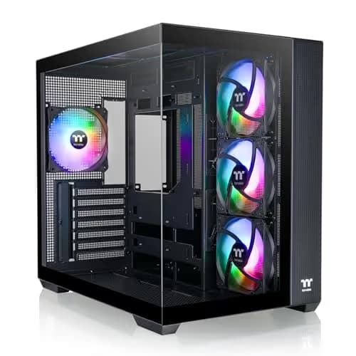 Thermaltake View 380 ARGB ATX Mid Tower Black Tempered Glass image