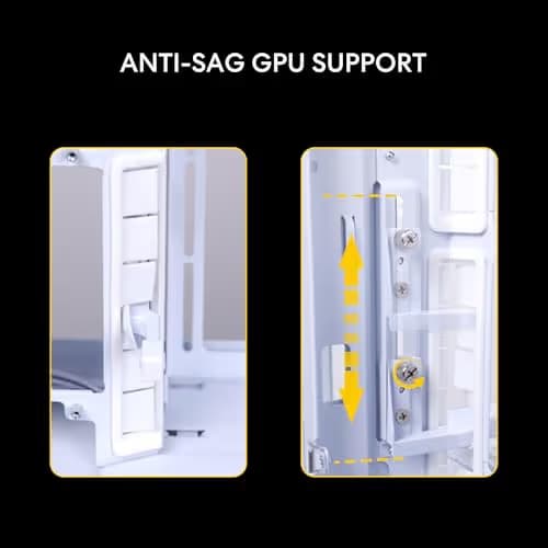 Lian Li O11 VISION COMPACT ATX Mid Tower Black with Tempered Glass Side Panel, USB 3.2 Gen 2 Type-C, and USB 3.2 Gen 1 Type-A image