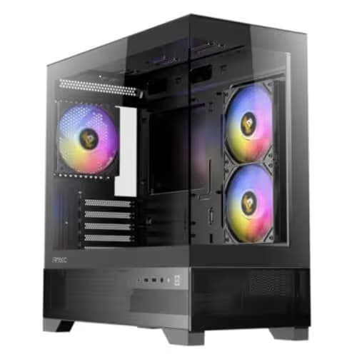 Antec CX500M RGB Micro ATX Mini Tower Black Tempered Glass Side Panel and USB 3.2 Gen 2 Type-C, USB 3.2 Gen 1 Type-A main image
