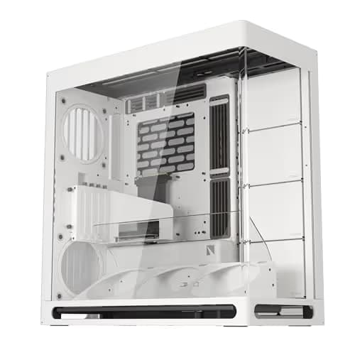 HAVN HS420 VGPU ATX Mid Tower White Tempered Glass Side Panel main image