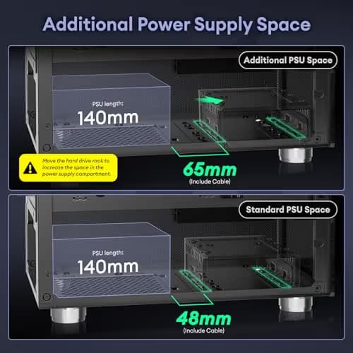 Okinos Aqua 3 Micro ATX Mini Tower Black Tempered Glass Side Panel image