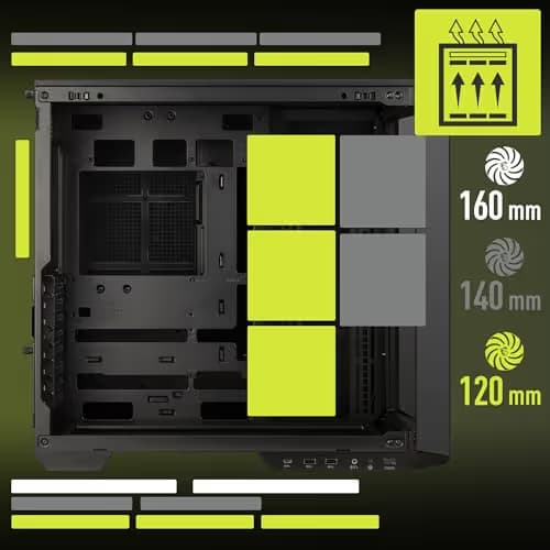 MSI MAG PANO 100L PZ ATX Mid Tower White Tempered Glass Side Panel image