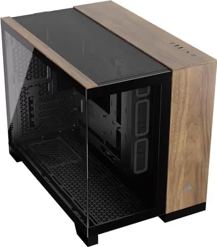 Corsair 2500X Micro ATX Mini Tower Walnut with Tempered Glass Side Panel main image