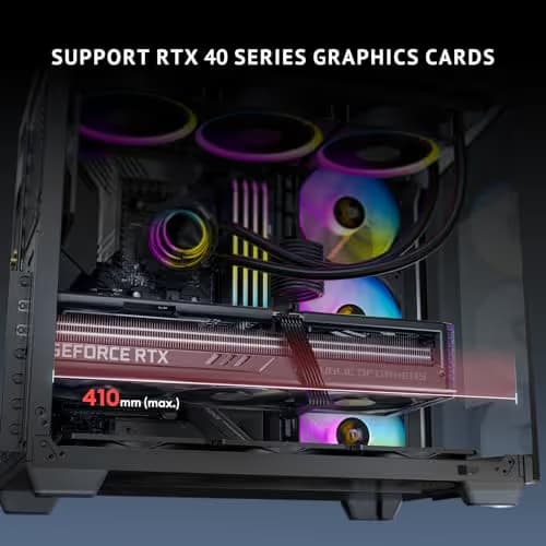 Antec C5 ARGB ATX Mid Tower Black with Tempered Glass Side Panel image