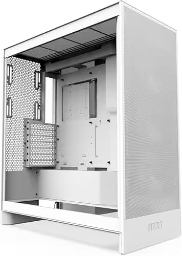 NZXT H7 Flow RGB (2024) ATX Mid Tower White Tempered Glass image
