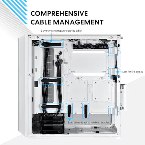 Lian Li LANCOOL 216 RGB EATX Mid Tower White Tempered Glass image