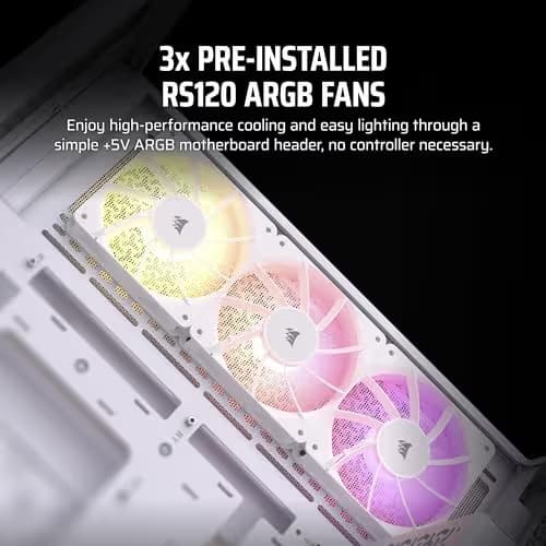 Corsair 3500X ARGB ATX Mid Tower White Tempered Glass image