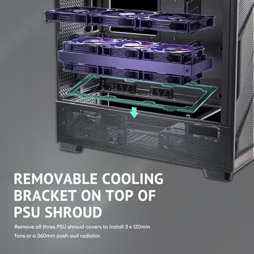 Antec FLUX PRO ATX Full Tower Black / Brown Tempered Glass image