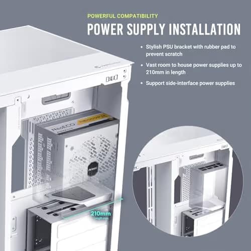 Antec C8 E-ATX Full Tower White with Tempered Glass Side Panel image