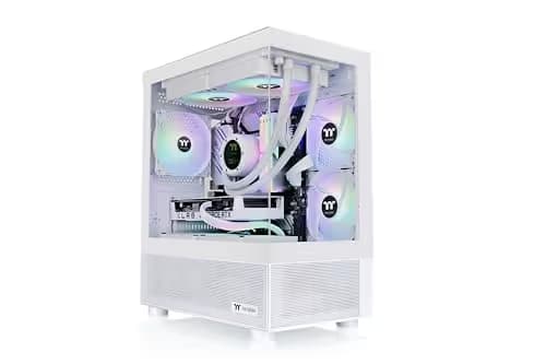 Thermaltake View 170 ARGB Micro ATX Mini Tower White with Tempered Glass Side Panel main image