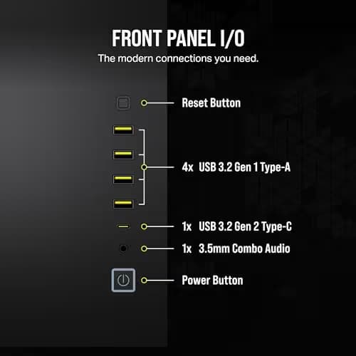 Corsair iCUE LINK 6500X RGB ATX Mid Tower Black with Tempered Glass Side Panel image
