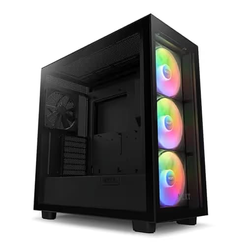 NZXT H7 Elite (2023) ATX Mid Tower Black Tempered Glass Side Panel image