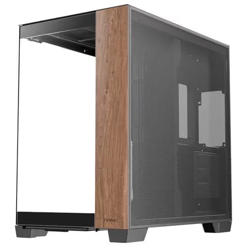 Antec C8 Wood E-ATX Full Tower Black / Brown with Tempered Glass Side Panel image