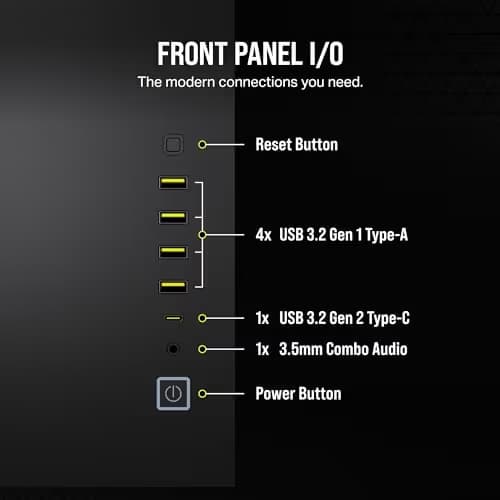 Corsair 6500D Airflow ATX Mid Tower Black Tempered Glass image